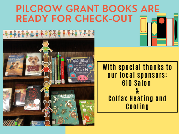 Love new books?  Take a look at our Pilcrow Grant children’s books. Thanks sponsors!