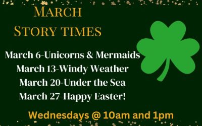 March Story Time Schedule