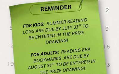 Summer Reading Reminder